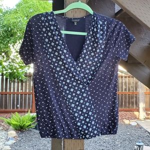 EUC - Lucky Brand | Short Sleeved V-Neck Wrap Shirt Size XS